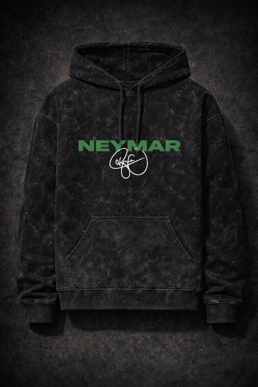 Vintage Acid Wash Football Icon Hoodie – Oversized Streetwear  ANTYON