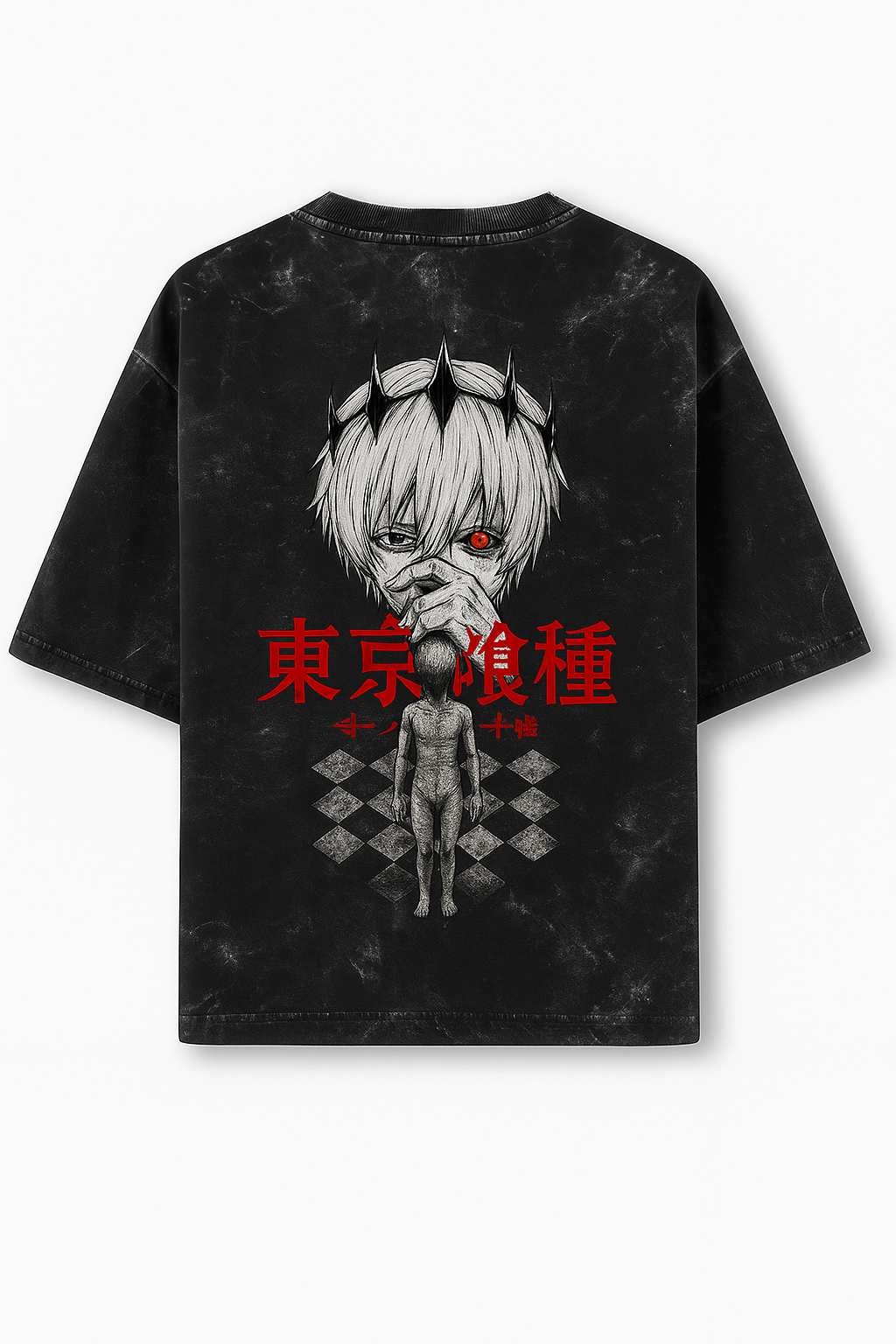 Tokyo Ghoul Oversized Acid-Washed Tee | ANTYON Streetwear Drop
