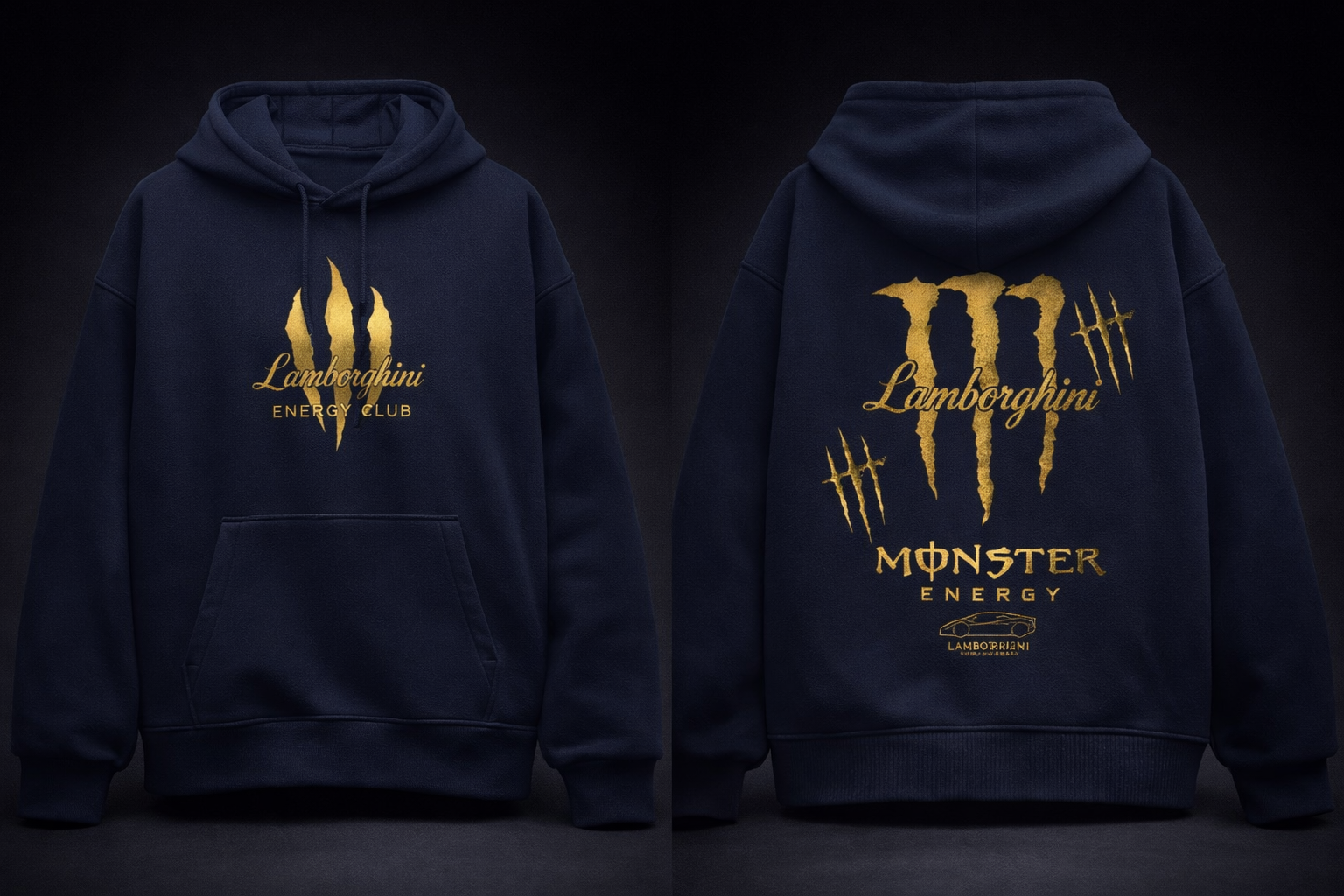 ANTYON Monster x Lambo Gold Claw Oversized Hoodie