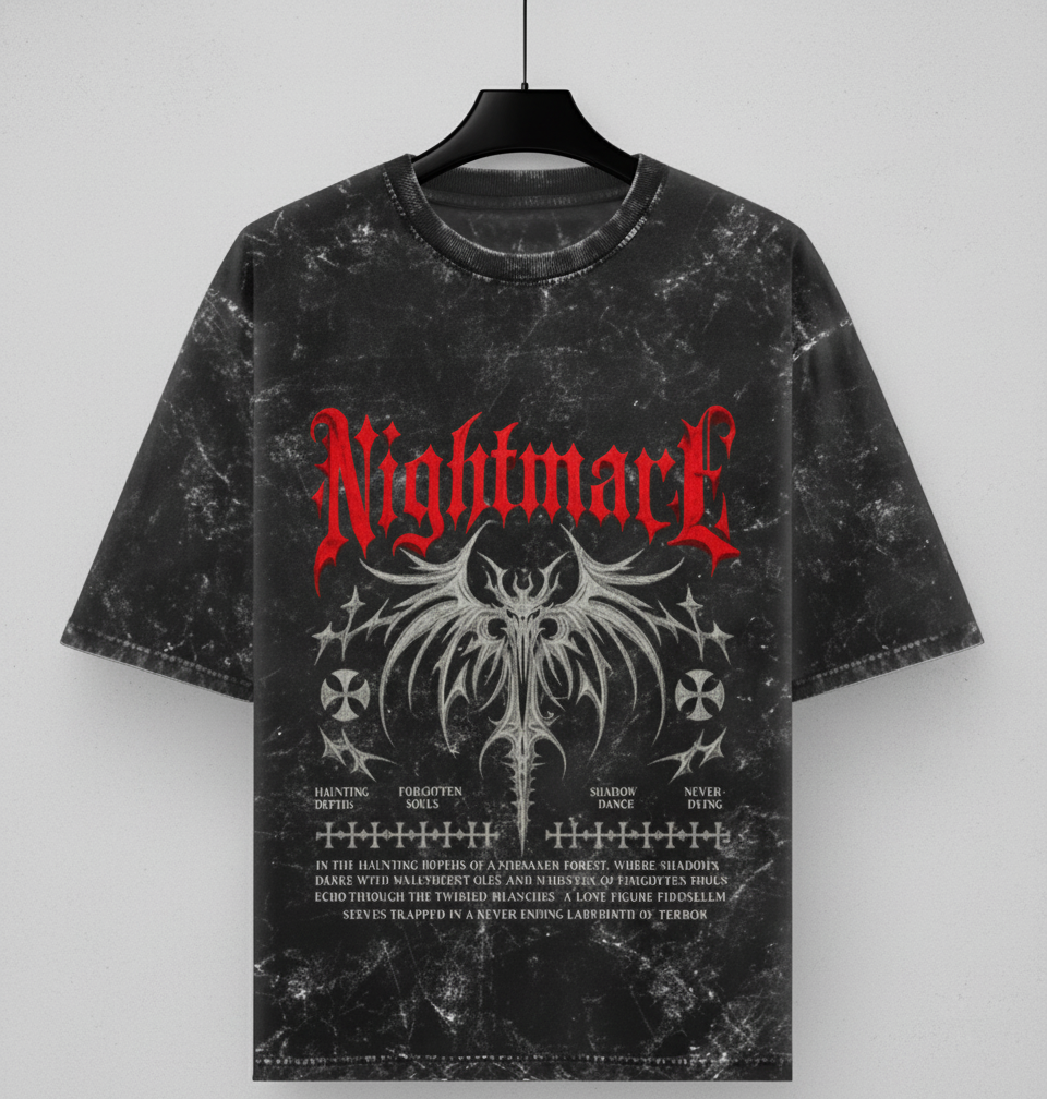 ANTYON — Unisex Acid Washed Oversized Tee