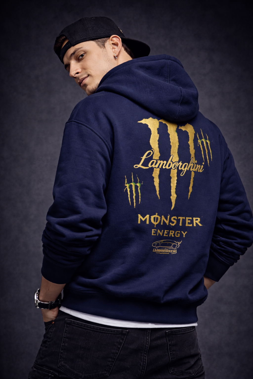 ANTYON Monster x Lambo Gold Claw Oversized Hoodie