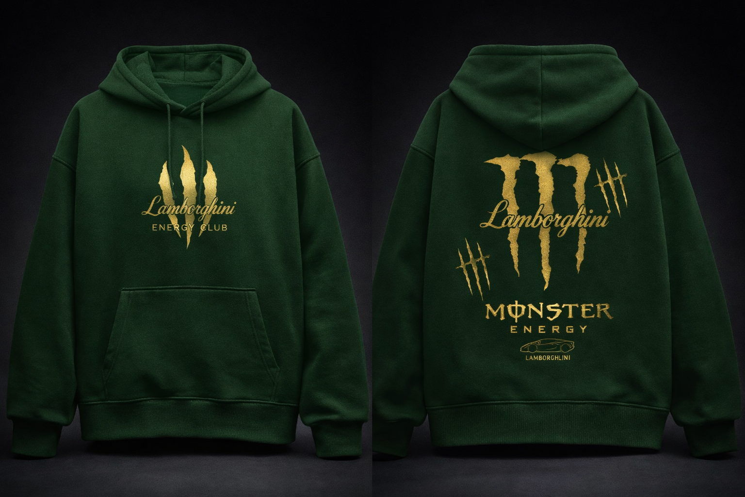 ANTYON Monster x Lambo Gold Claw Oversized Hoodie